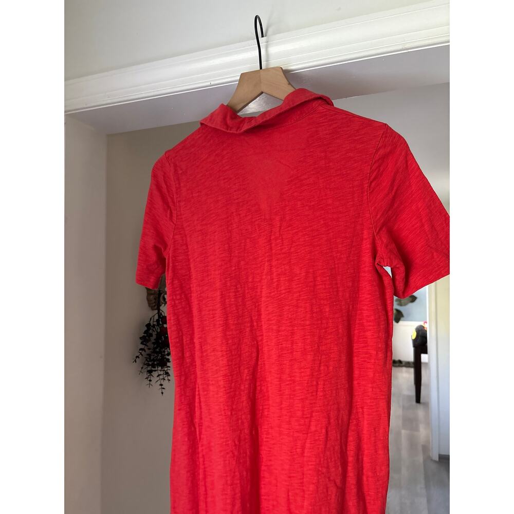 Boden Red Cotton Polo Shirt Dress Size 4 Preppy Short Sleeve Mini - Picture 8 of 8